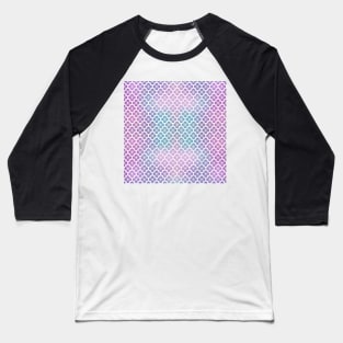 Beautiful dreamy flower pattern, in pastel pink, purple, and cyan Baseball T-Shirt